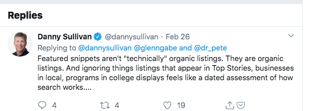 Danny_sullivan_on_twitter__twitter__dlenngabe__dr_pete_i_ll_pass_the_feedback_on__but_when_i_read_something_like__while_featured_snippets_are_technally_considered_organic_the_the_idea_that_for_the_first_listing_isn_t_the_big_vide.